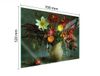 TMK ArtDeko Serie Plaque de protection en verre pour cuisinière 70x52 cm motif floral
