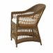 LOBERON Fauteuil Garden Grove bruin/wit