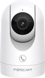 Foscam R8M Beveiligingscamera Binnen – 4K 8MP WiFi 6 IP Camera – 360° Auto Tracking – Millimeter Wave Radar – Persoons- en Huisdierdetectie – 2-weg Audio – One Touch Call – Wit
