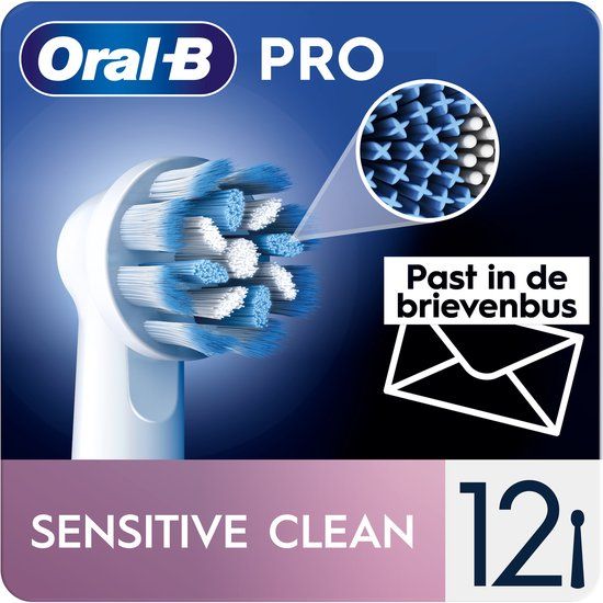 Oral-B Sensitive Clean Pro Opzetborstels - 12 stuks