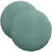 vidaXL Zitkussens 2 stuks zeegroen ø 40 x 13 cm fluweel