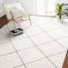 VEVOR Kortpolig Tapijt 3048 X 2438 mm, Gezellig Tapijt voor In De Woonkamer, Vloerkleed voor Woonkamer, Slaapkamer, Studeerkamer, Pluisvrij en met Antislip Tpr-Rug, Wit