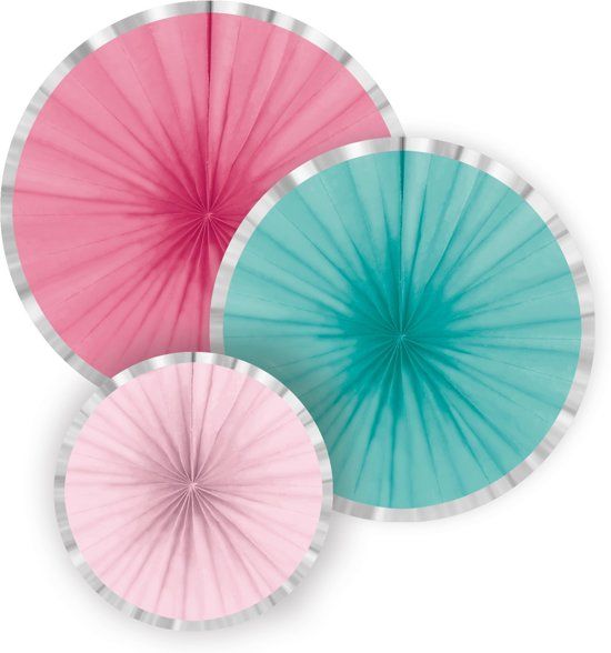 Amscan 3 decoratie Fan Flamingo Paradise
