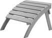 Vevor Voetenbank Adirondack Ottoman 547x480x377mm HDPE Tuinstoel Opvouwbaar Grijs