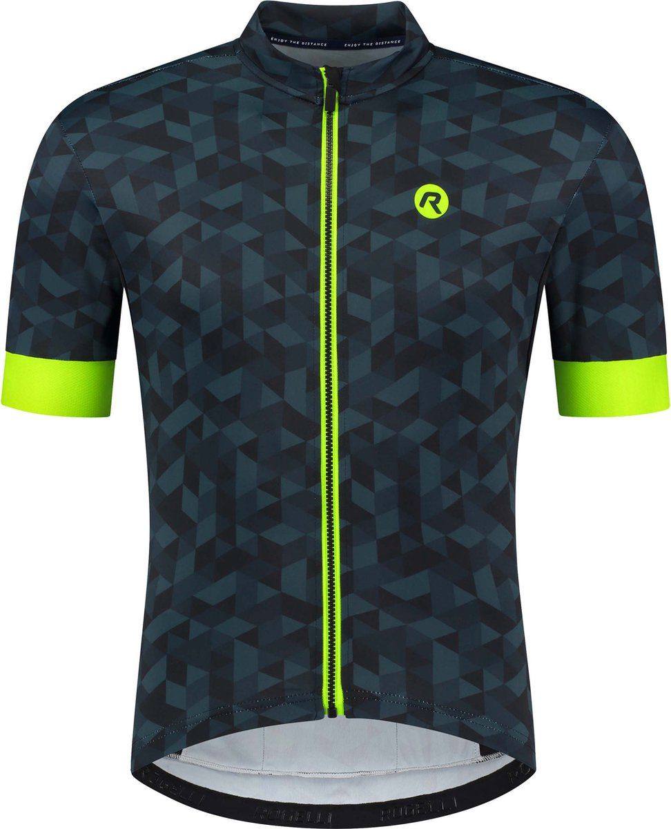 Rogelli Rubik Fietsshirt - Heren - Blauw - Maat M