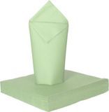 Givi Italia Feest servetten - 16x - mintgroen - 3 laags - 33x33cm