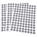 Adsamm® 324 x Zelfklevende Viltdoppen Grijs Ø 10 mm Rond 1,5 mm Dun