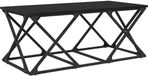 vidaXL Salontafel Zwart Eiken 100 x 49 x 40 cm Bewerkt Hout