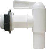 Garantia Regenton uitloopkraan 3/4'' wit incl. afdichting en contramoer