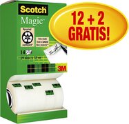 Scotch Onzichtbaar plakband Magic 810 19mmx33m 12+2 gratis