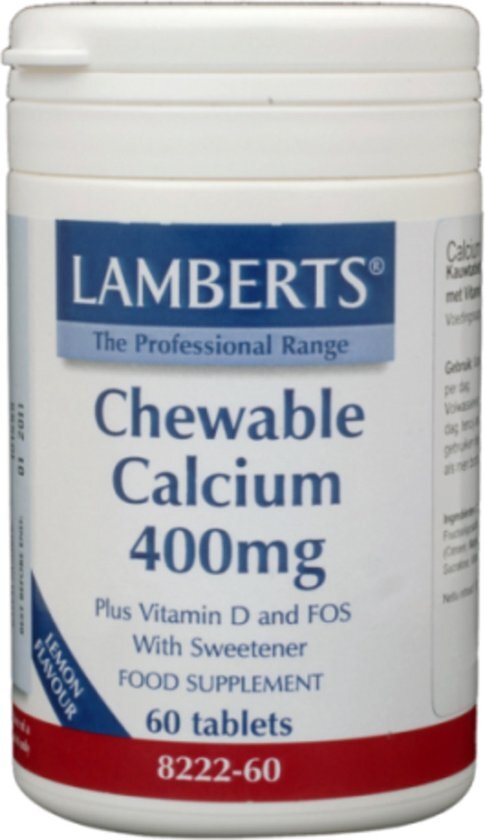 Lamberts Calcium 400mg kauwtabletten + Vit. D en Fos 60KT