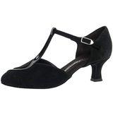 Diamant Dames Dansschoenen 068 - 069 - 008 - Zwart Suède/Lakleer - 35.5