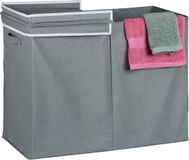 Merkloos Relaxdays wasmand met deksel