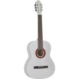 EKO Guitars CS-10 WHITE klassieke gitaar Studio Serie 4/4, Linde Top, Gelamineerd Linde Body, Berken Hals & Toets, Inclusief Tas, Wit