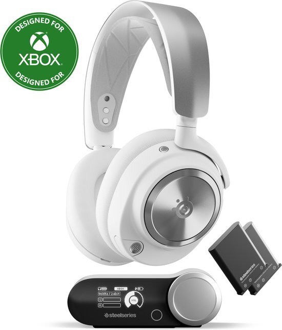 SteelSeries Arctis Nova Pro Wireless X White - Draadloze Gaming Headset - Wit - Xbox, PC &amp; PS5