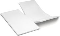 Cinderella Premium Molton Topper - Dubbele Split - 180x200 cm - Wit