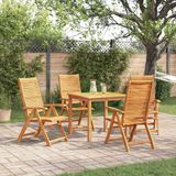 vidaXL Bartafel Set Bruin Massief Acacia Hout