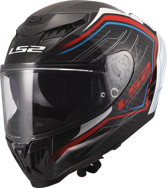 LS2 FF807 Dragon Subic Helm - Integraalhelm - Maat L - Wit/blauw/rood