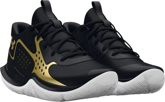 Under Armour GS Jet '23 - Black/Gold - Men's Running Shoes - Size 36.5