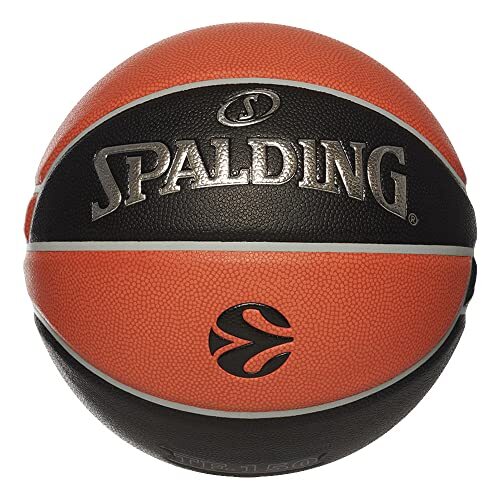 United Sports Unisex - Spalding Euroleague Varsity TF-150 Sz5 Ball, Zwart / Oranje, 7