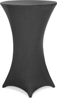 Detex Nappe de table – 5 Pièces Ø 80-85cm Stretch - Anthracite