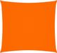 Zonnescherm vierkant 5x5 m oxford stof oranje