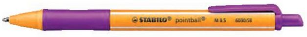 Stabilo 6030/58 Balpennen oranje, paars