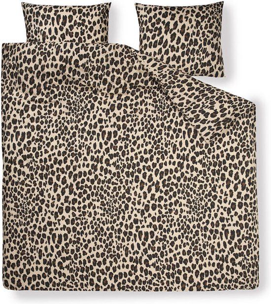 Day Dream Panda Day Dream Panter - dekbedovertrek - eenpersoons - 140 x 200/220 - Bruin