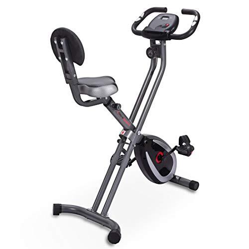 Ultrasport F-Bike 300B met rugleuning - hometrainer - fitnessbike - matzwart