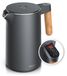 Arendo Bouilloire avec réglage de la température, acier inoxydable, 1,5 L, 2200 W, gris