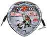 Pig Hog PHAC-10R Armor Beklede Rechtshoek 1/4 "naar 1/4" Gitaar Instrument Kabel, 10 Voet