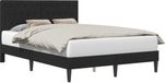 vidaXL Bedframe met hoofdeinde, Zwart, 120 x 200 cm, Fluweel