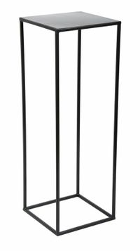 HowHomely Stalen Plantenstandaard Zwart 70 cm