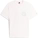Tommy Hilfiger Tommy Jeans T-shirt L Katoen Korte Mouw Volwassenen Wit