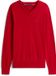 Tommy Hilfiger Essential Katoen V-hals Trui Heren Rood L