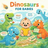 Dinosaurs For Babies: A Sweet Rhyming Bedtime Dinosaur Book for Toddlers and Preschoolers (T-Rex, Triceratops, Brontosaurus, and Giggles)