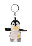 Sleutelhanger Pinguïn sleutelhanger met ster 5 cm - zwart