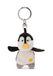 Sleutelhanger Pinguïn sleutelhanger met ster 5 cm - zwart