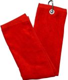 Longridge Golfhanddoek Blank Luxury 40 X 50 Cm Katoen Rood