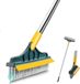 Home & Marker - BROOMY 3-in-1 Schrobbezem met Trekker - Blanc - Inox - 112 cm
