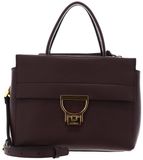 Coccinelle Leren handtas schoudertas Arlettis Handbag Grained Leather Berry donkerpaars