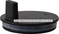 Design Letters Couvercle pour verre noir