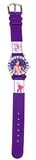 Disney Meisjeshorloge Violetta analoog horloge met lederen band analoog kwarts kunstleer 117014