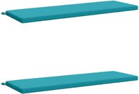 vidaXL - 2-delige Bankkussens SOEST 2 st 100% Polyester Turquoise