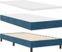 vidaXL Boxspring Bed met Hoofdeinde Donkerblauw 200 x 90 cm Fluweel