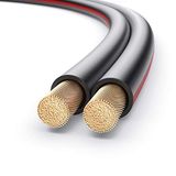 PureLink Luidsprekerkabel OFC 2x4,00mm² 0,20mm 10m puur koperen kabel voor HiFi luidsprekerbox subwoofer audiokabel met polariteitsmarkering zwart