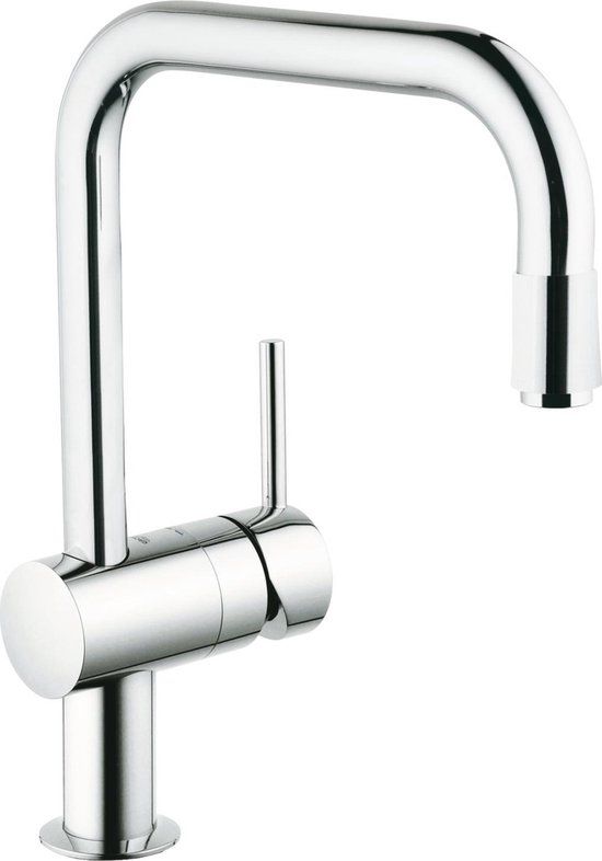 GROHE Minta Keukenkraan - Draaibare U-uitloop - Uittrekbare Handdouche - Chroom - 32067000