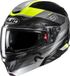 HJC RPHA 91 Madal Helm - Systeemhelm - Zwart/Geel/grijs - Maat XS