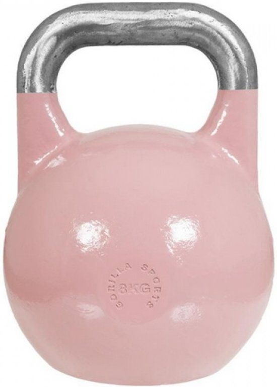 Gorilla Sports Kettlebell 8 kg Staal competitie kettlebell
