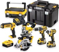DeWALT DCK551P3T Batterie Combiset 5-delig Brushless 18V XR 5.0Ah | TSTAK